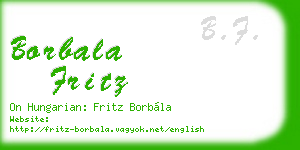 borbala fritz business card